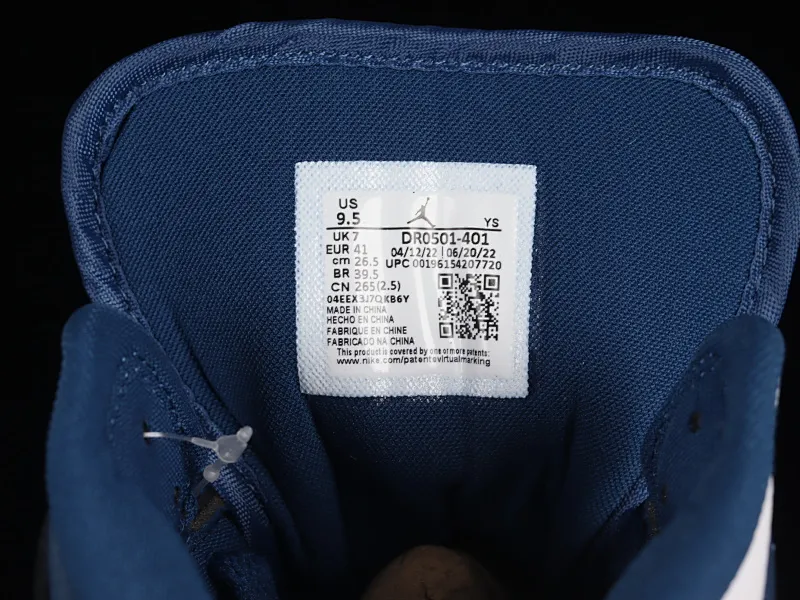 All categories Air Jordan Jordan series basketball shoes Air Jordan 1 Mid Air Jordan 1 Mid "French Blue" AJ1 Joe 1 Yin Yang China basketball shoes DR0501-401
